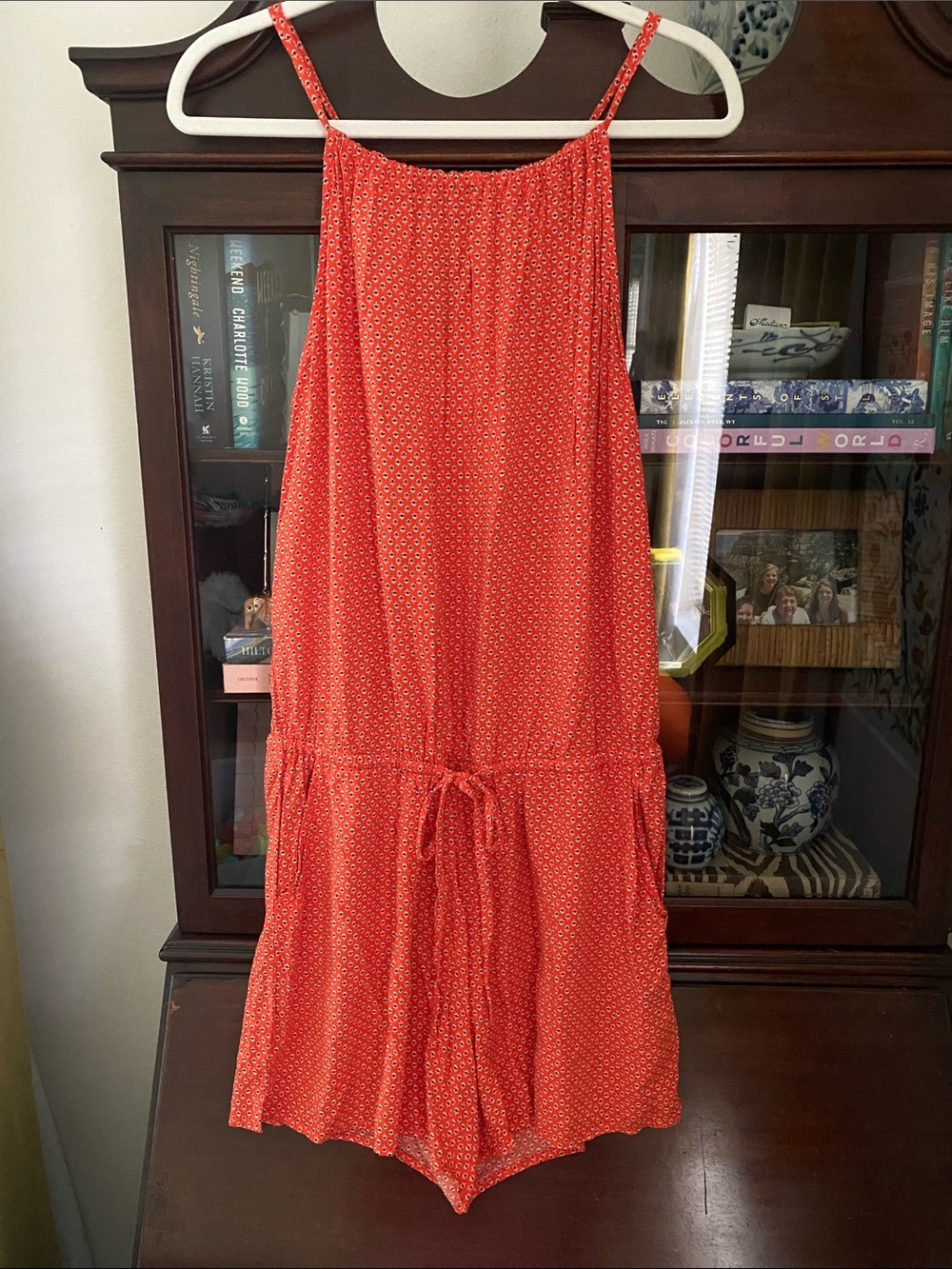 Old Navy Orange Floral Romper